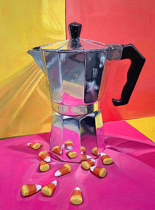 Candy Corn Moka Pot