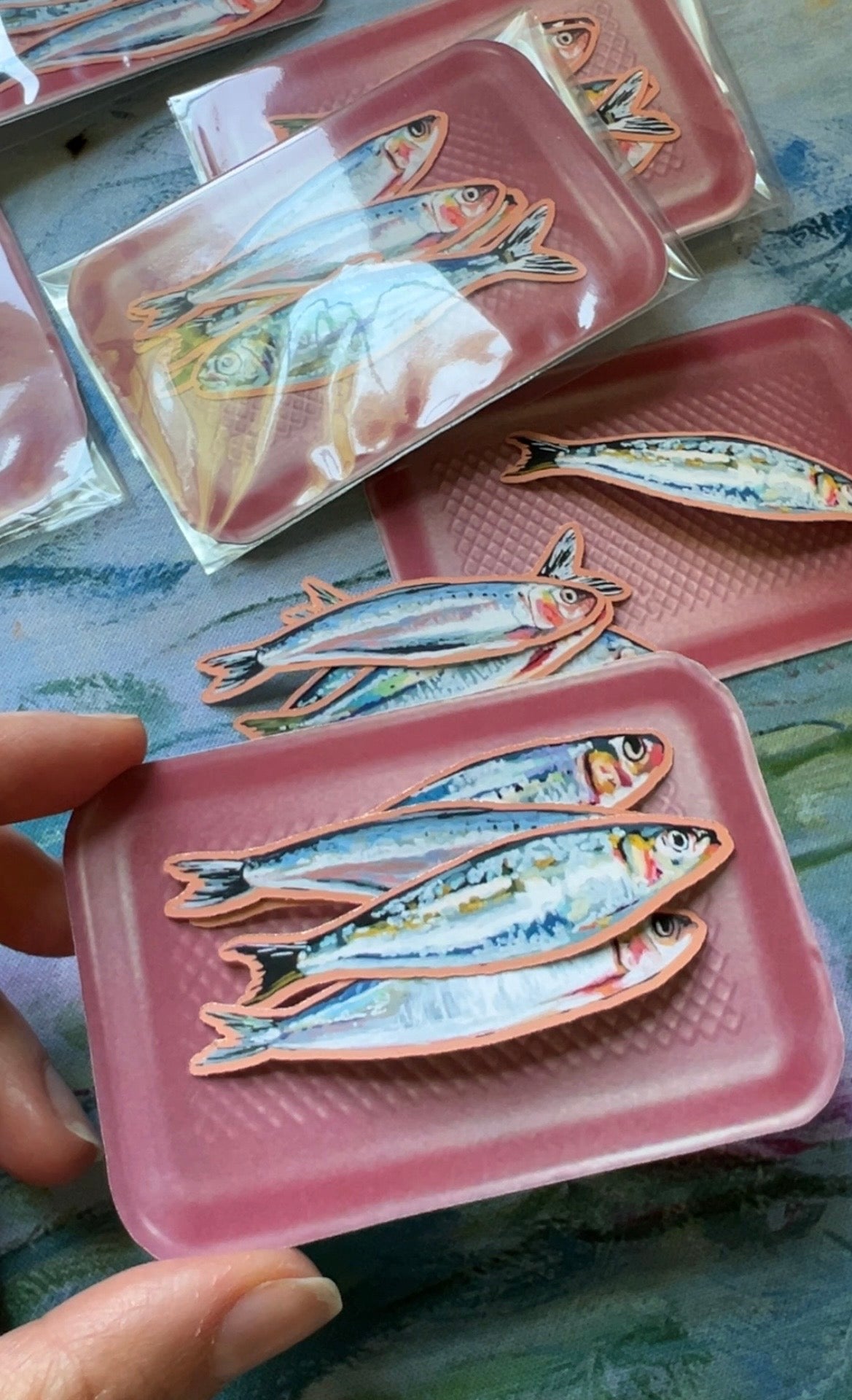 Sardines in a Tray Sticker Pack