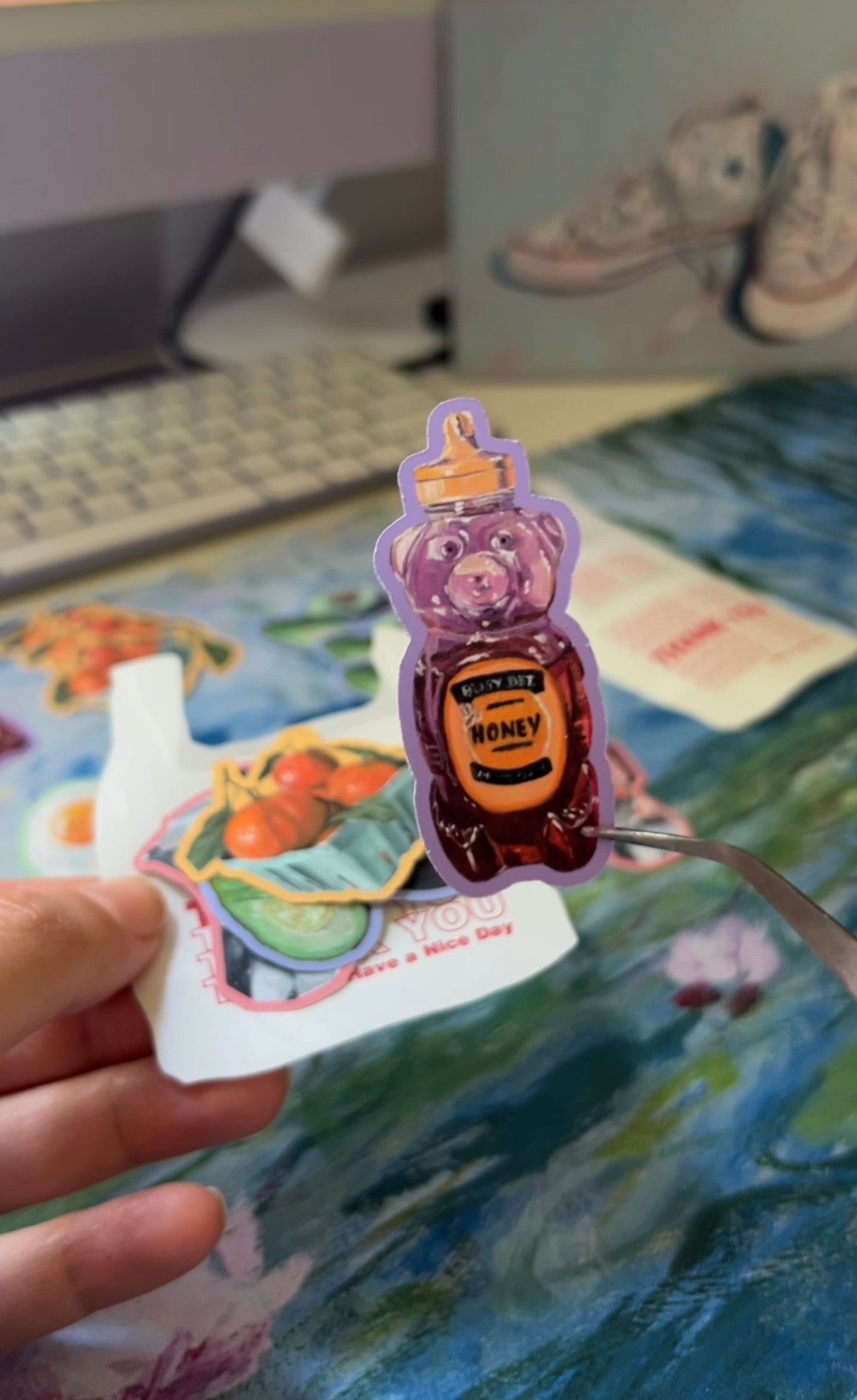 Thank You Grocery Bag Sticker Pack