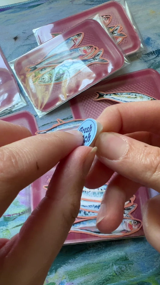 Sardines in a Tray Sticker Pack